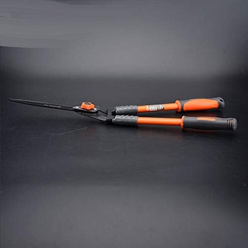 Heavy Duty Hedge Clippers - 25” Manual Garden Hedge Shears with Wavy Carbon Steel Blade for Trimming Shrubs, Boxwoods, Weeds, Bushes - Ergo Rubber Grip Handle
