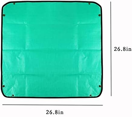 2PCS 26.8" x 26.8" Plant Repotting Mat Waterproof Transplanting Mat Indoor Succulent Potting Mat Portable Gardening Soil Changing and Watering mat Square and Foldable Garden mat