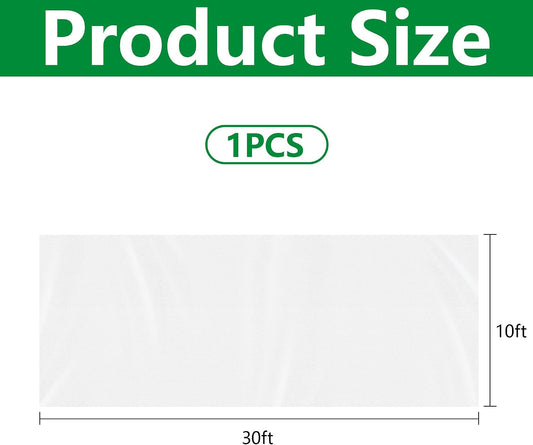 30 x 10 Ft Plant Sun Protection Cloth, Non-Woven Garden Plant Shade Cloth