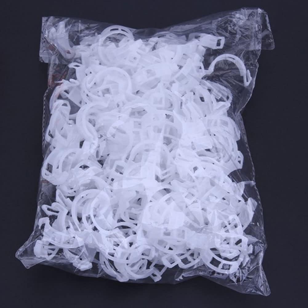 100 Pcs Garden Plant Support Clips, Tomato Clips, Plant Ties, Trellis Clips, Tomato Vine Vegetables Plants Trellis Clips to Grow Upright Makes Plants Healthier (Black)