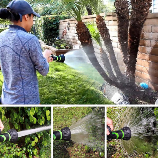 GSFNG98 Garden Hose Nozzle, Fireman's Hose Heavy Duty Nozzle, Premium Constructed Sprayer with Ergonomic Handle for Arthritis