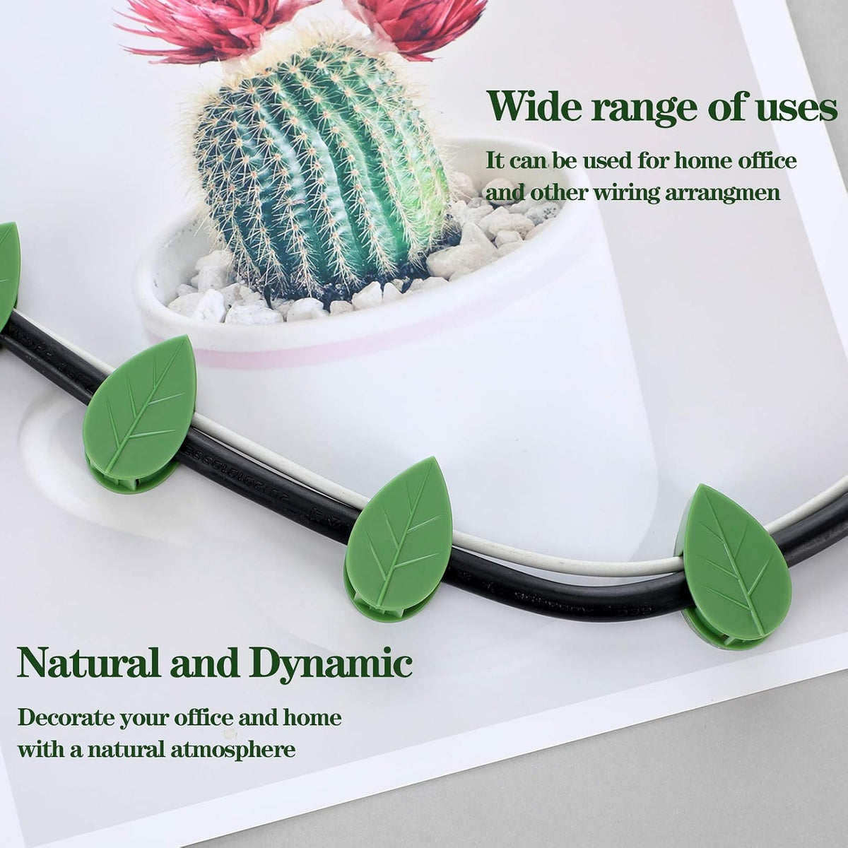 60 Plant Climbing Clips Wall Fixture with 72 Stickers for Vine