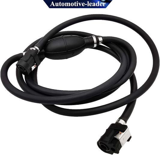 8mm 5/16" Boat Motor Line Hose with Connector and Primer Assy 6Y2-24306-55-00 6Y2-24306-56-00 & Primer Pump Assy Replacement for Yamaha Outboard Motors, 6mm/1/4in Pipe, 3m length