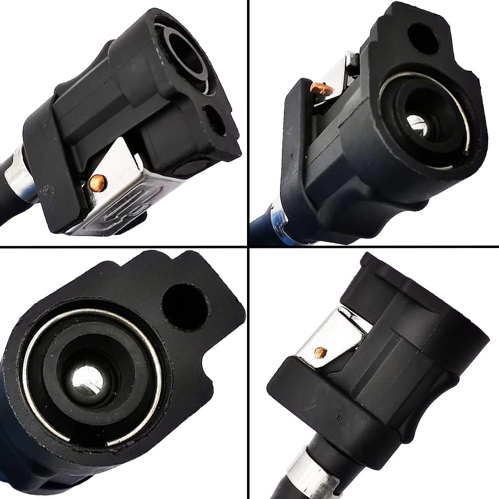 8mm 5/16" Boat Motor Line Hose with Connector and Primer Assy 6Y2-24306-55-00 6Y2-24306-56-00 & Primer Pump Assy Replacement for Yamaha Outboard Motors, 6mm/1/4in Pipe, 3m length
