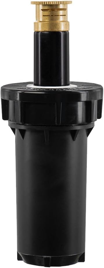 80330 2" Professional Series Adjustable Pressure-Regulating Spray Sprinkler Body with Brass 15' x 5' Center-Strip Pattern Nozzle