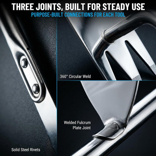 3-Piece Stainless Steel Weed Puller Tool Set