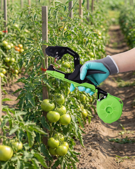 Plant Tying Machine with Gloves & 20 Rolls of Tape & 10,000 Staples