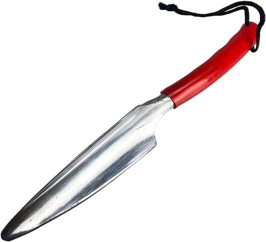 Deluxe Gardening Hand Tool Set | 3-Piece Collection | Hand Fork, Trowel & Transplant Trowel | Steel Finish with Vibrant Red Handles