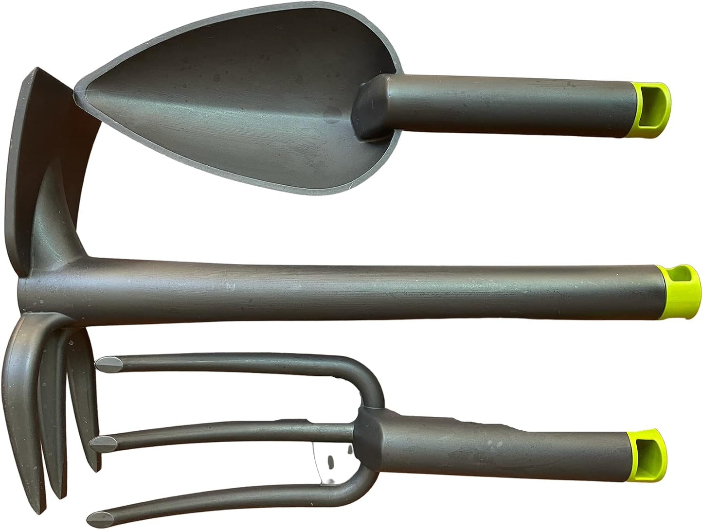 Garden Hand Tool Set 3 Piece - Gardening Kit - Cultivator, Hand Trowel, Hoe and Hand Tiller, Outdoor Gardening Tools Gift for Women, Men and Children