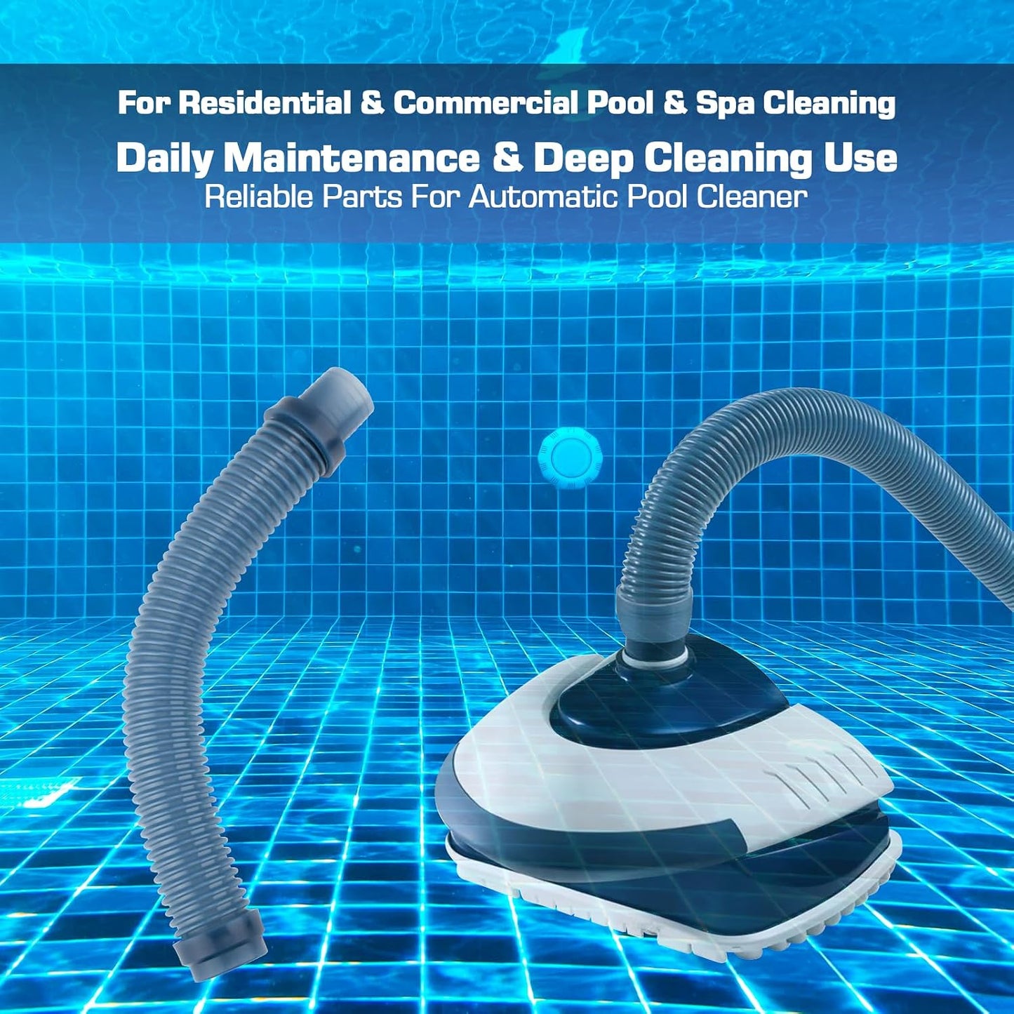 GW7911 Short Leader Hose for Kreepy Krauly SandShark Pool Vacuum Cleaner