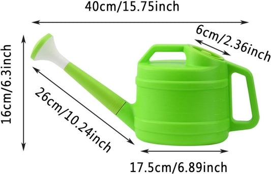 Watering Can for Plants with Sprinkler Head, Detachable Watering Can for House Plant Garden Flower, 2.5L Large Capacity Water Can Plastic Pot, Long Spout for Indoor Outdoor, 1/2 Gallon (2Pcs)