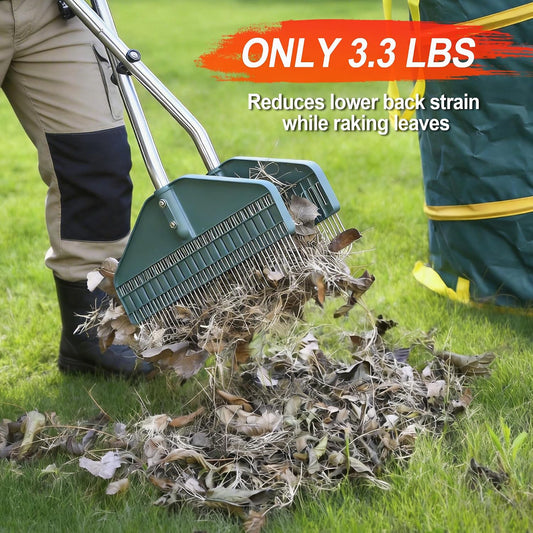 Leaf Grabber Rake, 36.6 Inches, 3.3 Pounds(Straight Grip)