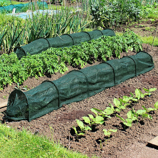 2 in 1 Portable Greenhouse Protection from Sun Heat,Garden Tunnel Shade Net Cover with Quick-Release Technology,Row Covers for Vegetables Plant Cover from Sun (Pack 2)