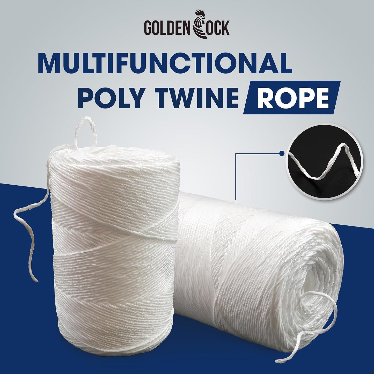 Polypropylene Tomato Twine 164 ft, Garden Plant Ties & Trellis, Green