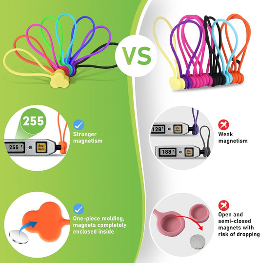 Reusable Magnetic Cable Organizer Twist Ties