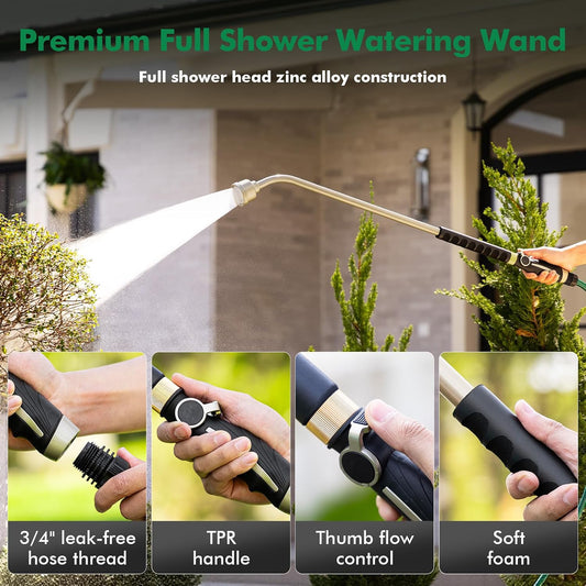 Extra Long 36 Inches Watering Wand, Gentle Full Shower Sprayer Wand