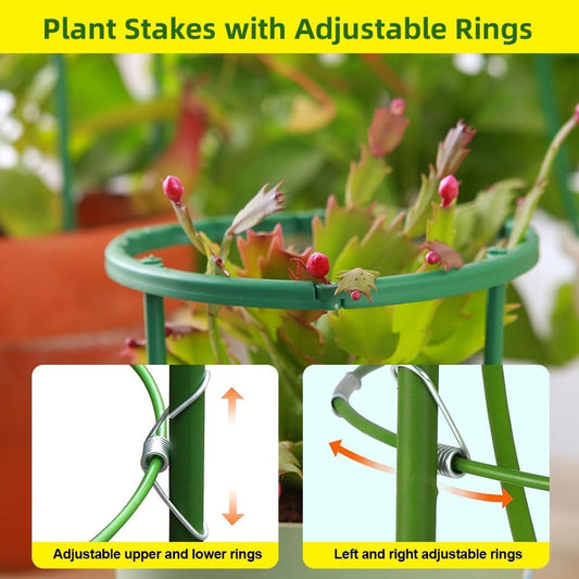 Tomato Cages for Garden, Plant Support Cage with Adjustable Rings, Garden Trellis for Climbing Plants Outdoor, Peony Cages and Supports Plant Cage Tomato Support Cage for Flower, Vine (10 Tiers)