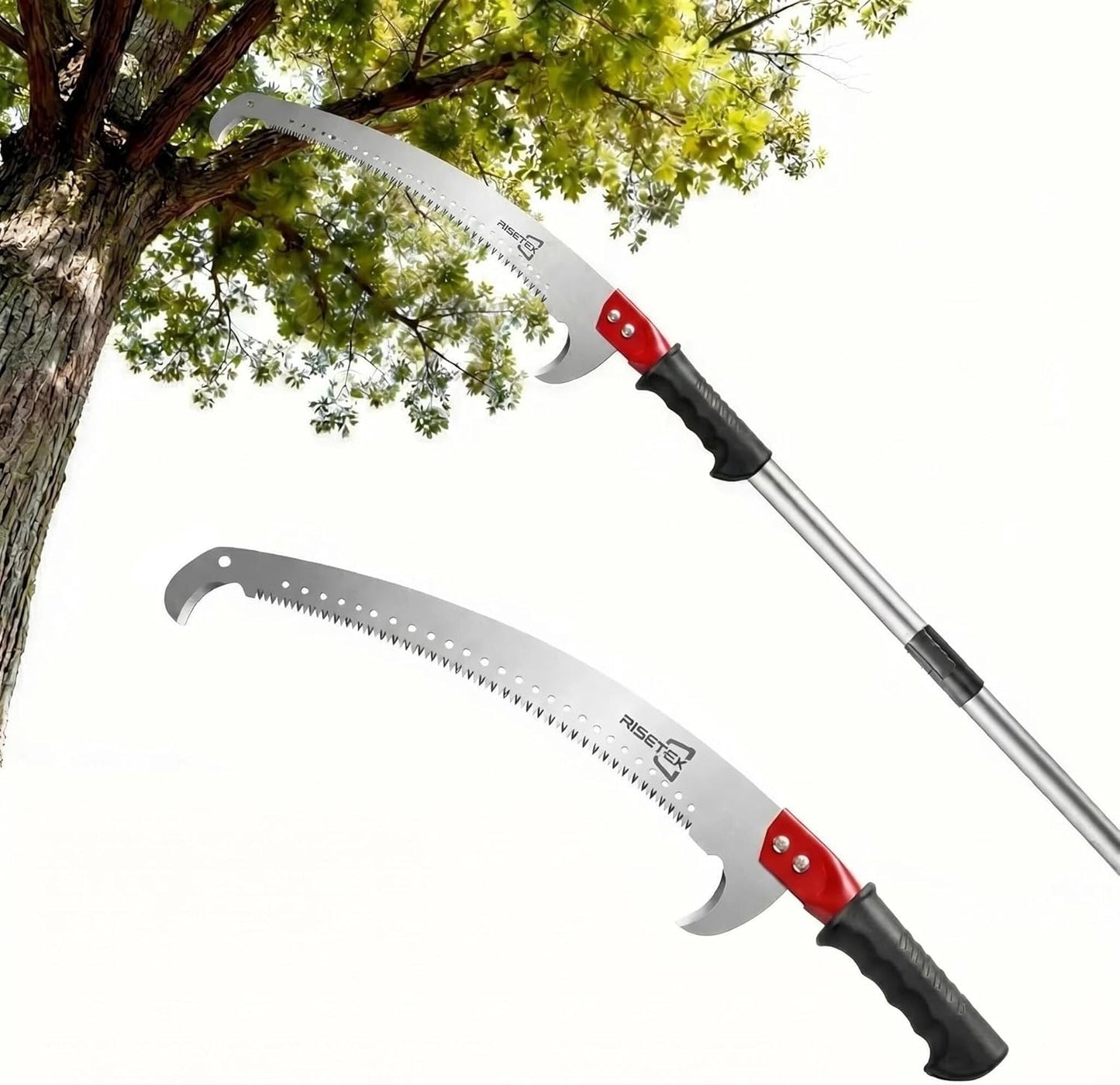 Pole Saws for Tree Trimming 11.8 FT, Manual Pruning Saw