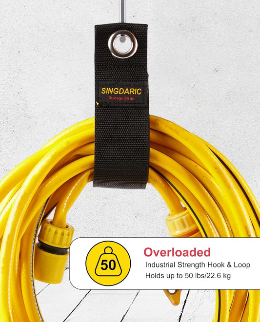 Heavy-Duty Storage Straps (Assorted 6 Pack) -Cable Straps for RV Accessories,Easy Hang Extension Cord Organizer,Hose and Appliance Cord Holders,Workshop and Garage Organizers and Storage