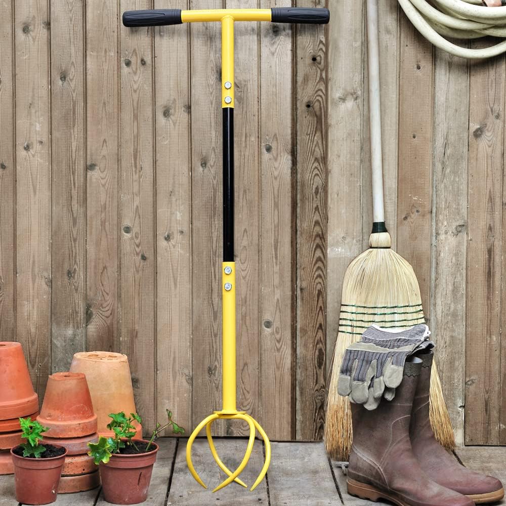 Manual Twist Tiller, Efficient Tiller for Gardening, Efficient Soil Cultivation, Garden Bed Tiller, Premium Handheld Garden Tool