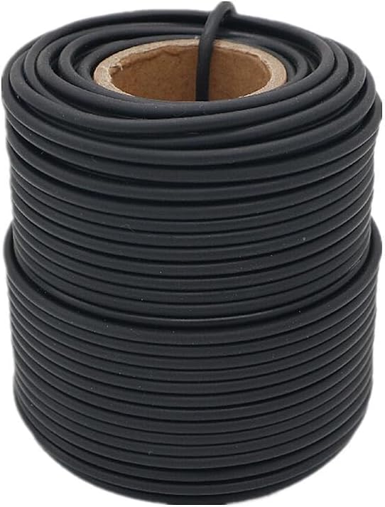 Garden Flexible Wire Tie, Soft Twist Plant Ties Support Plant Vines for Supporting and Fixing Garden Planting Branches Vines & Stems ,Organize Data Wire and Office Organization 65.6’ ( 3.5MM) (black)