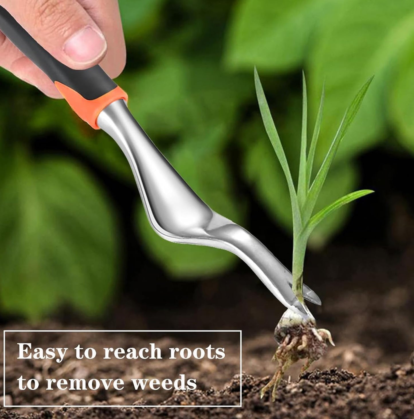 Weed Puller Tool with Long Handle 3 in 1 Manual Garden Hoe Heavy Duty Weeder Remover Tool for Yard, Lawn, Patio and Garden
