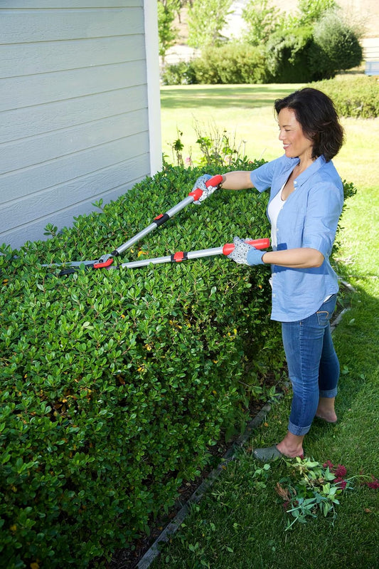 Corona HS 4344 DualLINK Extendable Hedge Shear, Red, 29 Inch Handle