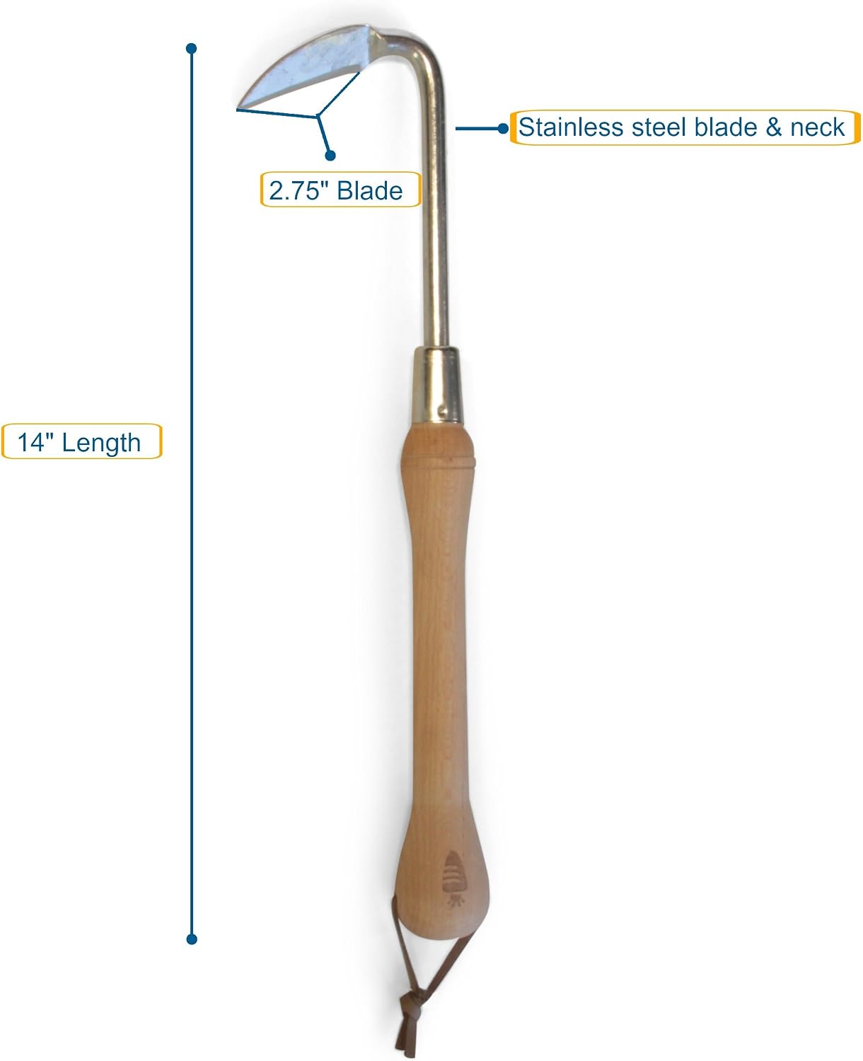 Cape Cod Weeder Hand Garden Weeding Tool - Stainless Steel