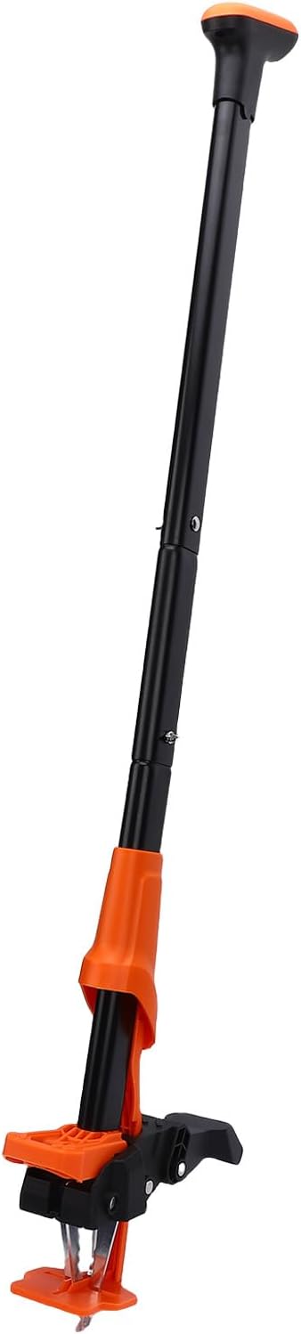 Stand Up Weed Puller Tool, 4 Claw Weeder with Easy Eject Mechanism and Foot Pedal for Garden Courtyard, Dandelions Thistles Removal