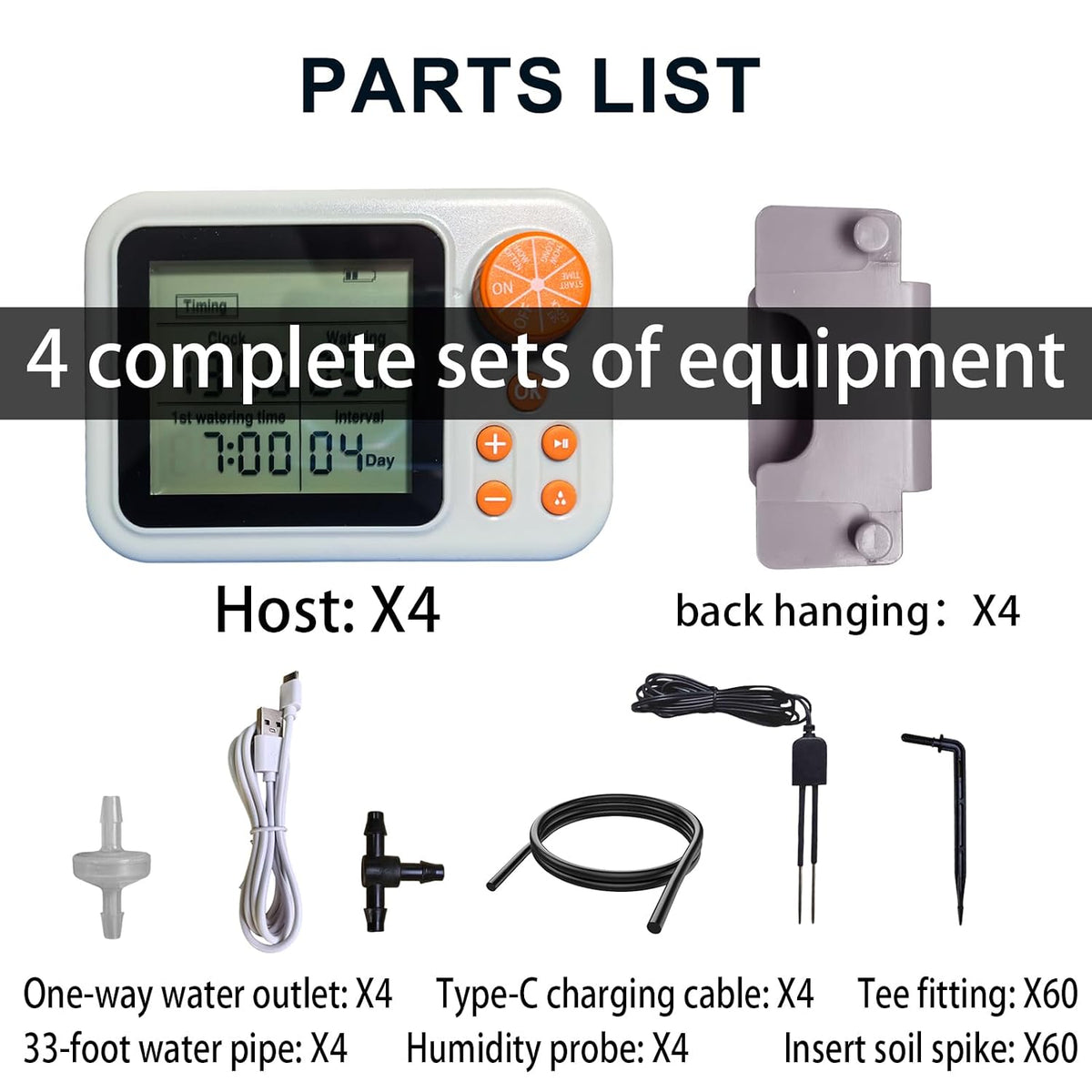 Drip Irrigation kit Indoor Plant Irrigation System Automatic Plant Waterer Plant Humidity Sensor Timer Water drip System kit to Growing Tent self Watering Automatic Mister kit Greenhouse(1 Sets)