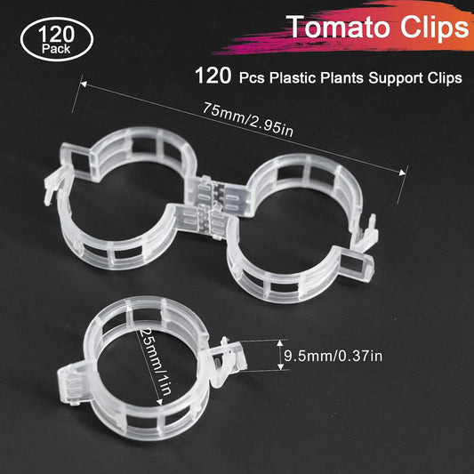 120 Pack Tomato Clips for Climbing Plants Garden Support Plant Trellis