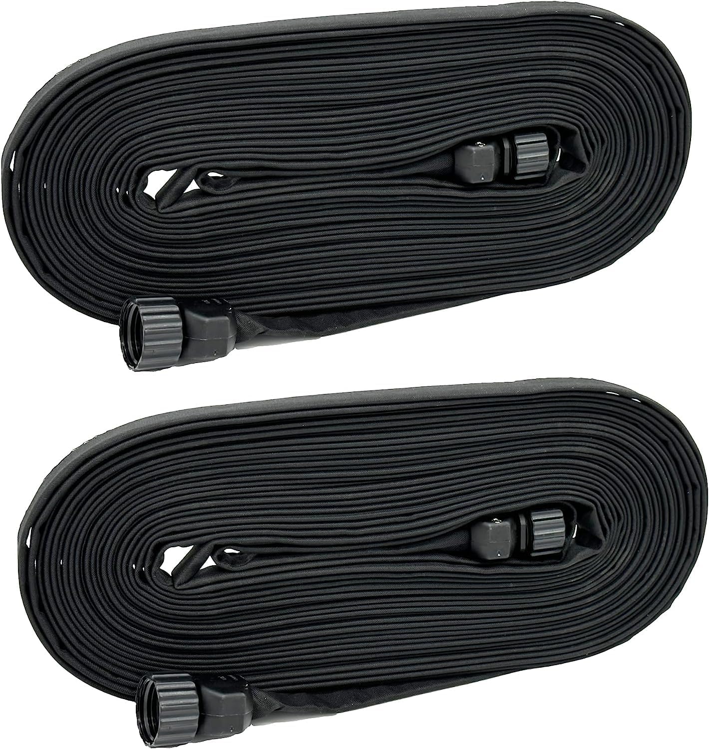 Flat Weeper Soaker Hose (25-Foot) - Drip Irrigation - Saves 70% Water - Drips Water Entire Length of Hose - Includes 3 Pressure Reducing Discs - NOT a Regular Garden Hose