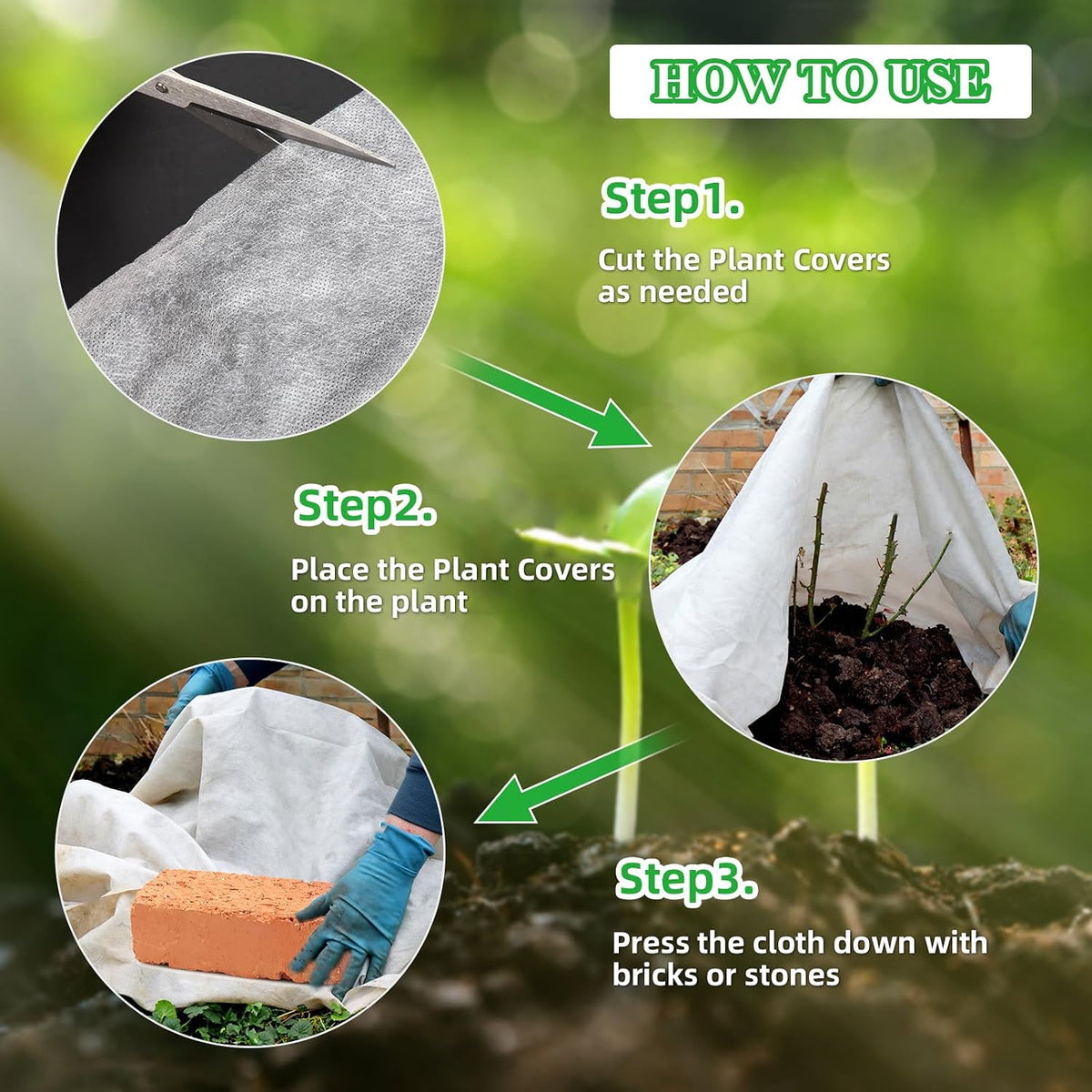 Plant Covers Freeze Protection, 10ft×30ft Frost Blankets for Outdoor Plants, 1.1oz/yd² Garden Fabric Plant Floating Row Cover, Winter Frost Cloth Plant Freeze Protection for Cold Weather