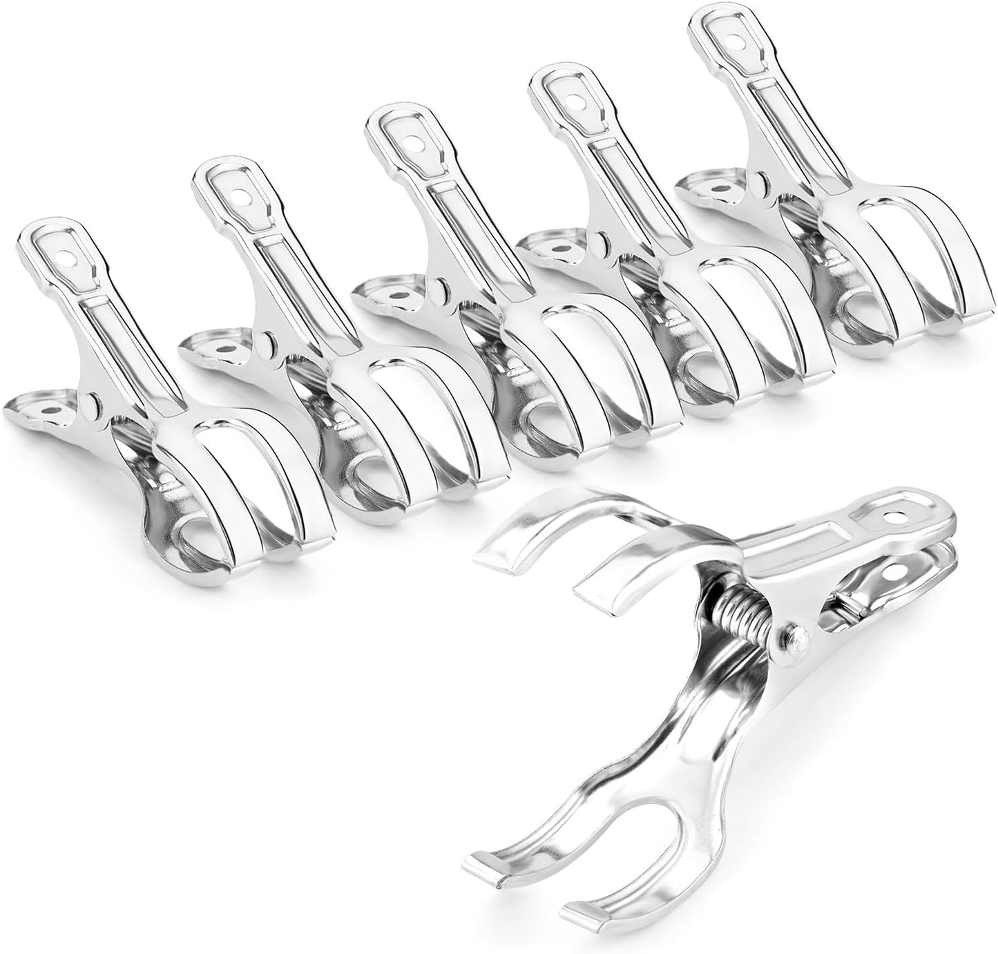 60 Pack Large Garden Clips for Netting, Clamps with 2''Jaw Opening