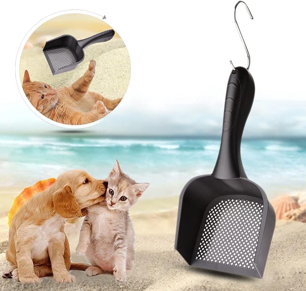 Cat Litter Scoop,Kitty Pet Shovel Scoop Reptile Terrarium Bedding Litter Cleaner Scoop For Cat Tortoise Snake,Hole:2.5mm Suitable For Very Fine Cat Litter