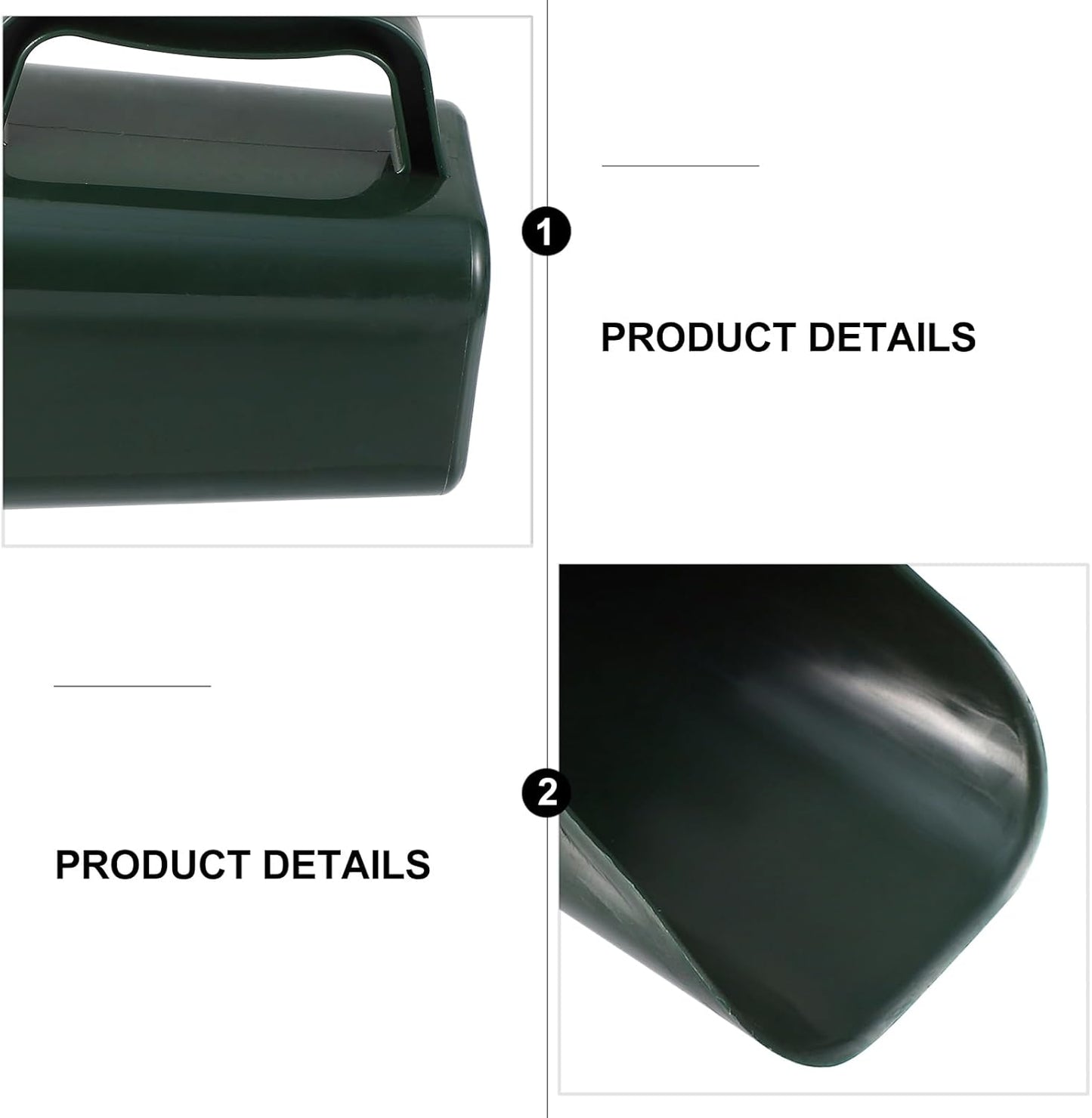 Garden Soil Scoop Plastic Bucket Shovel 8.54 Inch for Planting Succulents Soil Sifting and Transplanting Tool