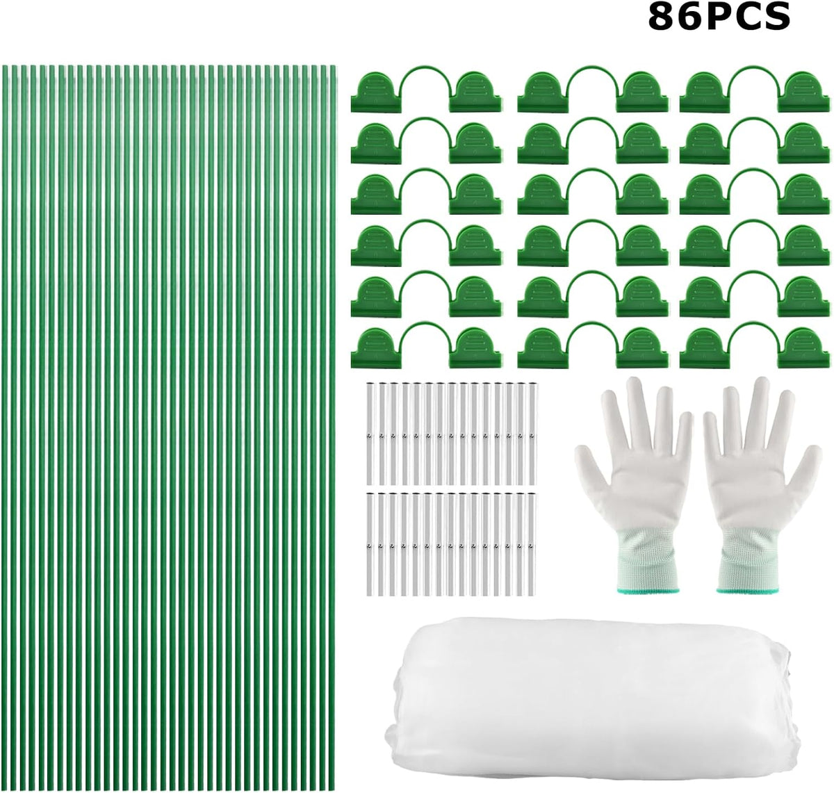 Garden Netting Kit for Raised Beds, 10 x 30 ft Fine Mesh Plant Netting