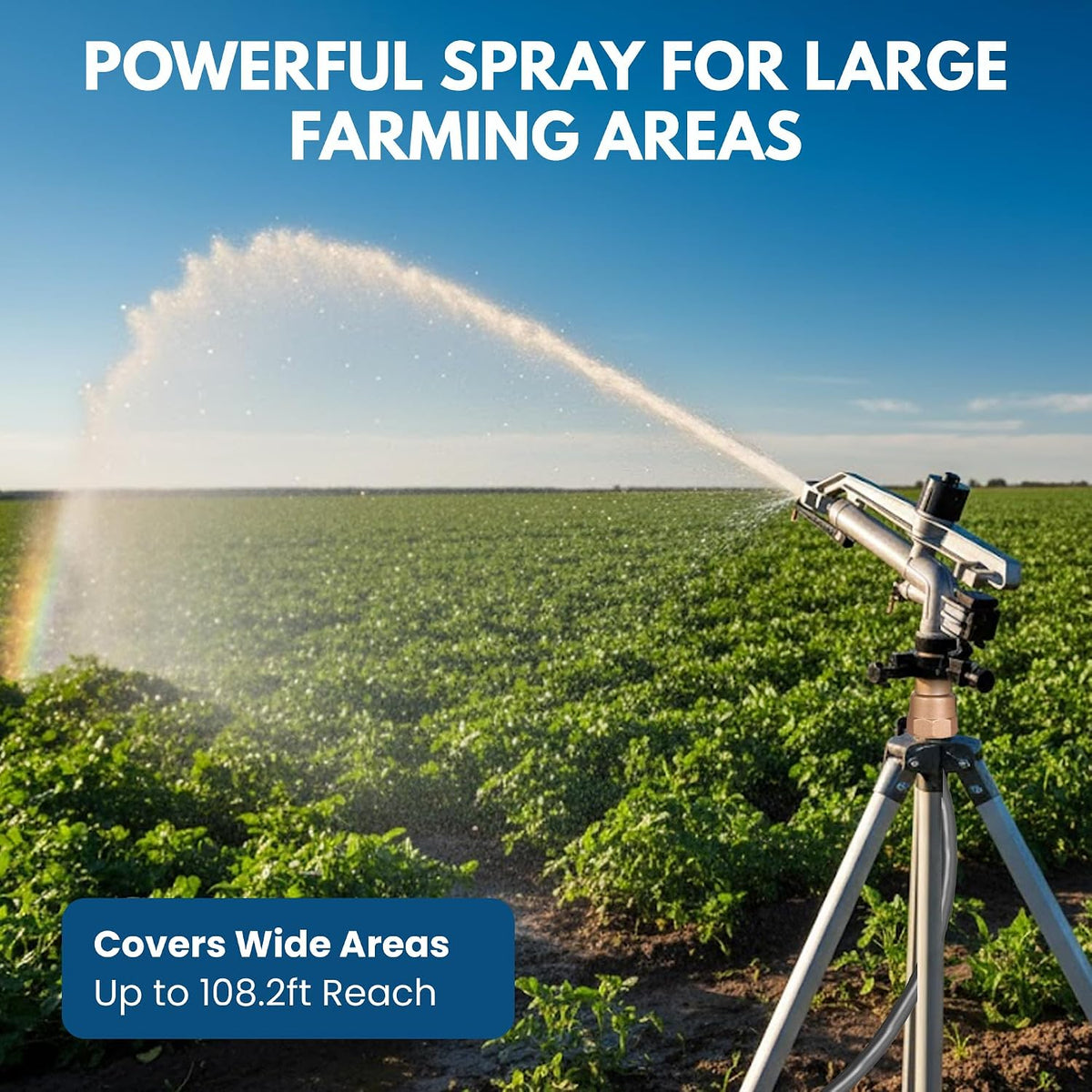RK-67 1-1/2" FNPT Impact Mini-Gun Sprinkler with Nozzle Set - (12, 14, 16 mm) x 5 mm, NPT Female, 103.3 GSM Maximum Flow Rate