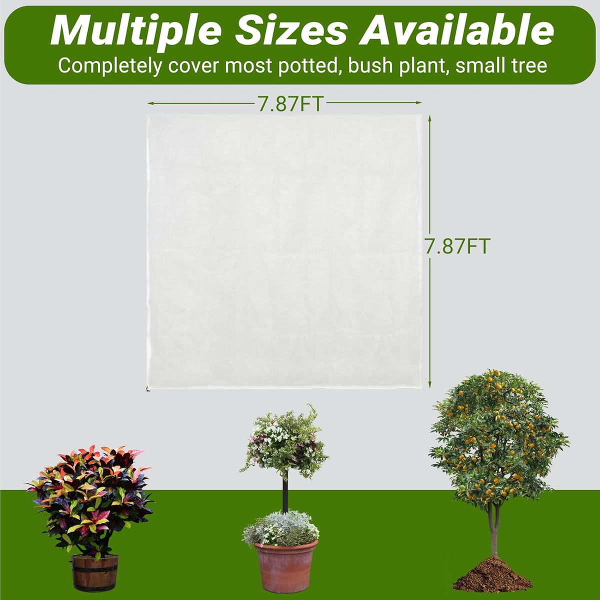 4 Pack Bird Netting Bags for Garden Protection, 3.3 x 4.6 FT Insect Barrier Mesh Covers with Zipper Drawstring, Fruit Tree Netting for Blueberry Bushes Tomatoes Vegetables and Outdoor Plants