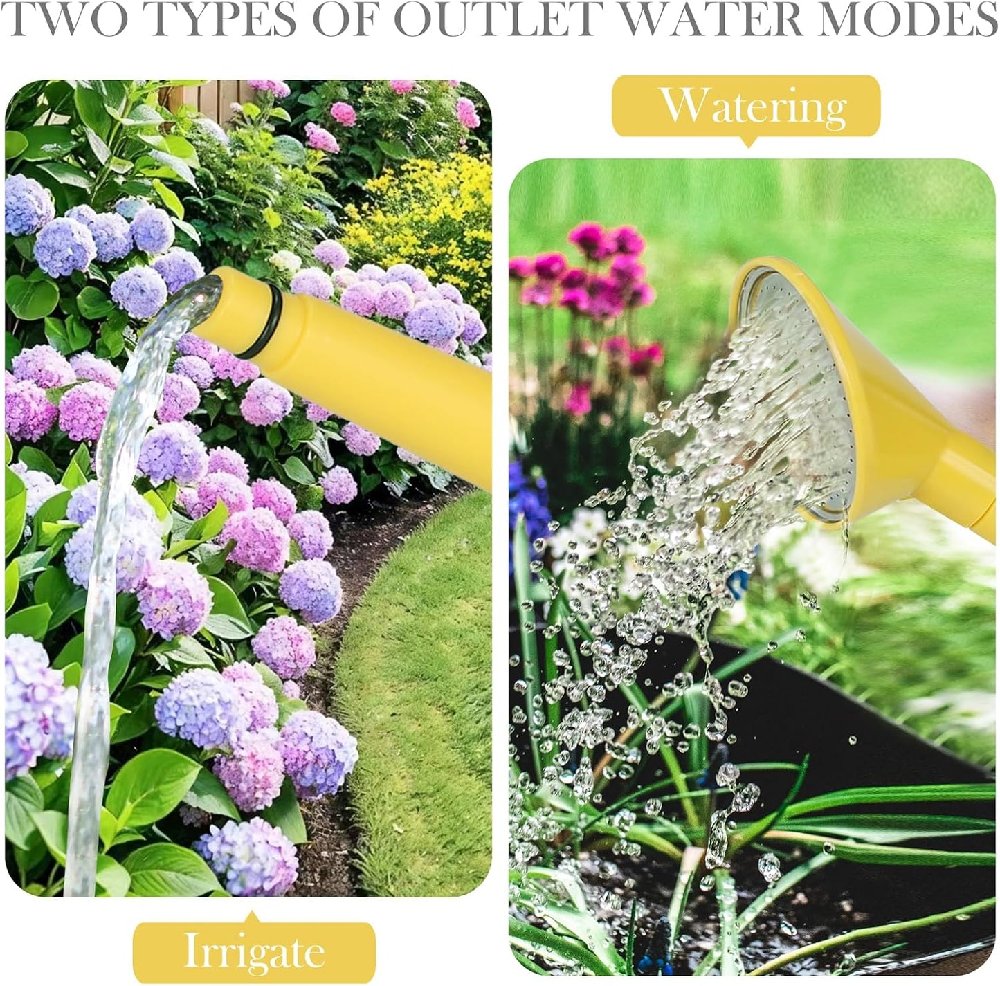 1 Gallon Watering Can for Indoor Plants, Garden Watering Cans for Outdoor Plant House Flower, Modern Plant Watering Can Large Long Spout with Sprinkler Head