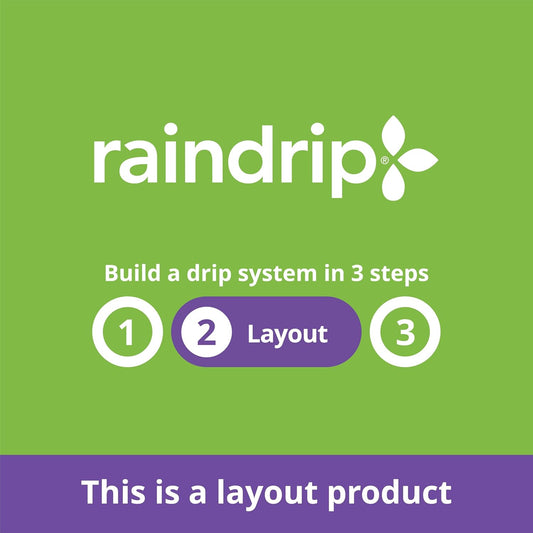 R283DT 1/4-Inch Drip-A-Long® Dripline with 1/2 GPH Non-Pressure Compensating Emitters, 12-Inch Spacing, 50-Foot, for Drip Irrigation and Drip Irrigation Systems, Brown