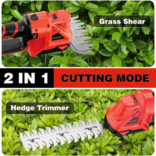 Cordless Hedge Trimmer for Milwaukee 18V Battery (No Battery) - Electric Hedge Trimmer Cordless Grass Trimmer, Bush Trimmer & Grass Shears for Yard,Brushless Motor,Powerful & Lightweight
