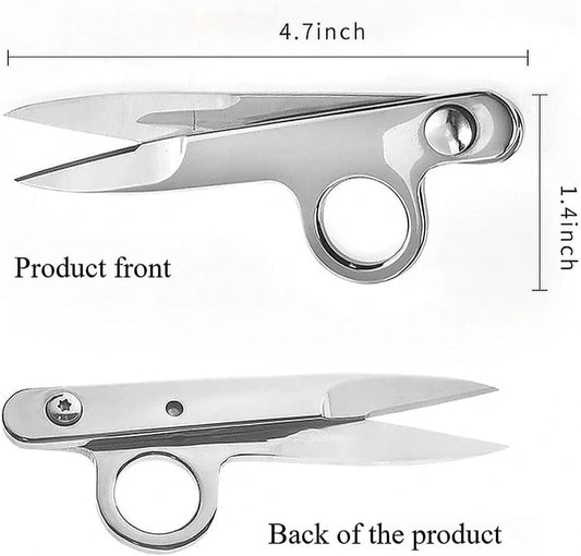 Thread and Yarn Cutter Tool, 4.7 x 1.4 Inch Sewing Snips with Smooth Spring Action,for Sewing, Embroidery, Yarn and Craft Cutting