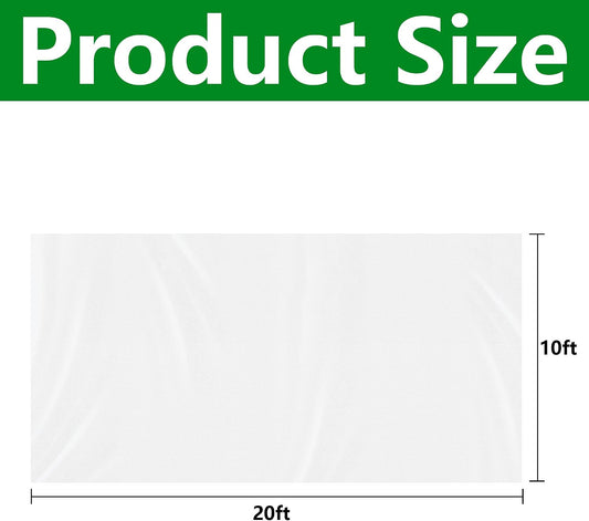 20 x 10 Ft Plant Sun Protection Cloth, Non-Woven Garden Plant Shade Cloth