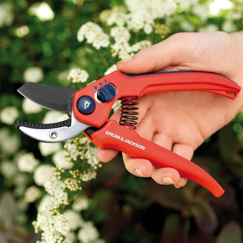 Drop Forged Bypass & Anvil Pruners Set, 2 Piece Professional Garden Pruning Tools, Durable Steel Blades, Comfortable Ergonomic Handles