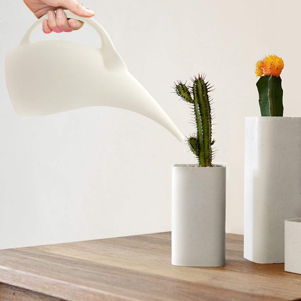 Watering Can - 1/2 Gallon - for Indoor and Outdoor Plant Garden - White