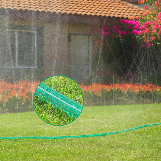 Sprinkler Soaker Hose 60 ft (30 ft 2 pack) for Garden, Watering Hose with Holes, High-Efficiency Sprinklers Irrigation for Lawn and Garden