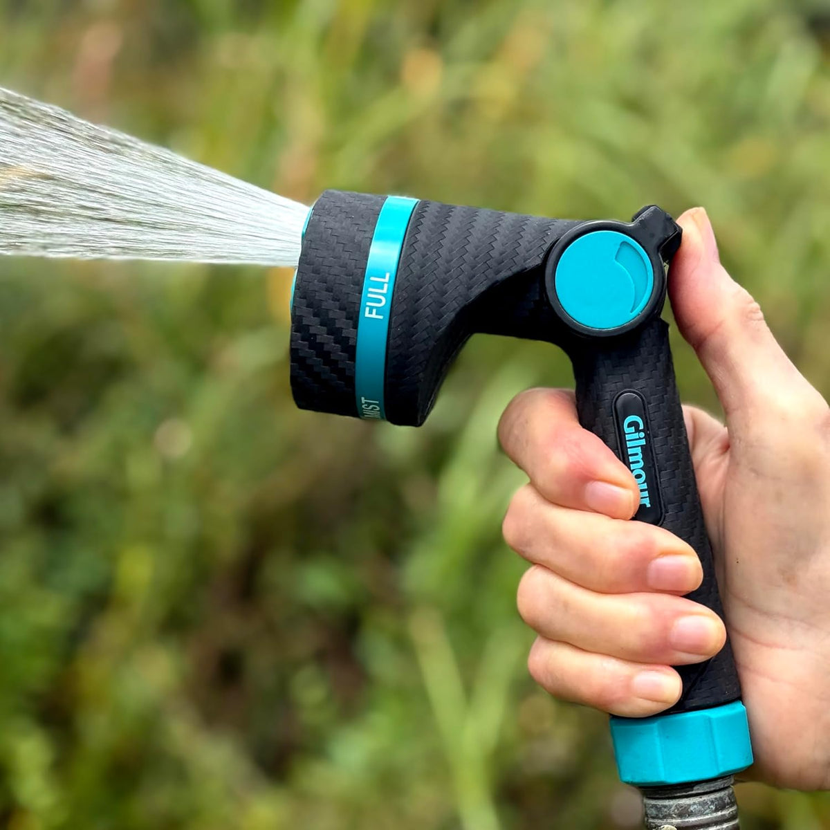 Heavy Duty Front Control Garden Hose Nozzle with Swivel Connect