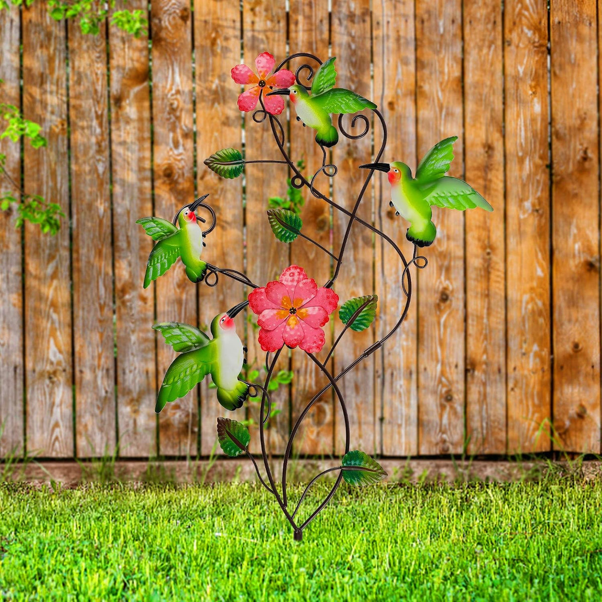 28 Inch Butterfly Garden Stake Decor Metal Wall Art Decoration, Mothers Day Ideal Gifts for Mom, Yard Outdoor Ornaments