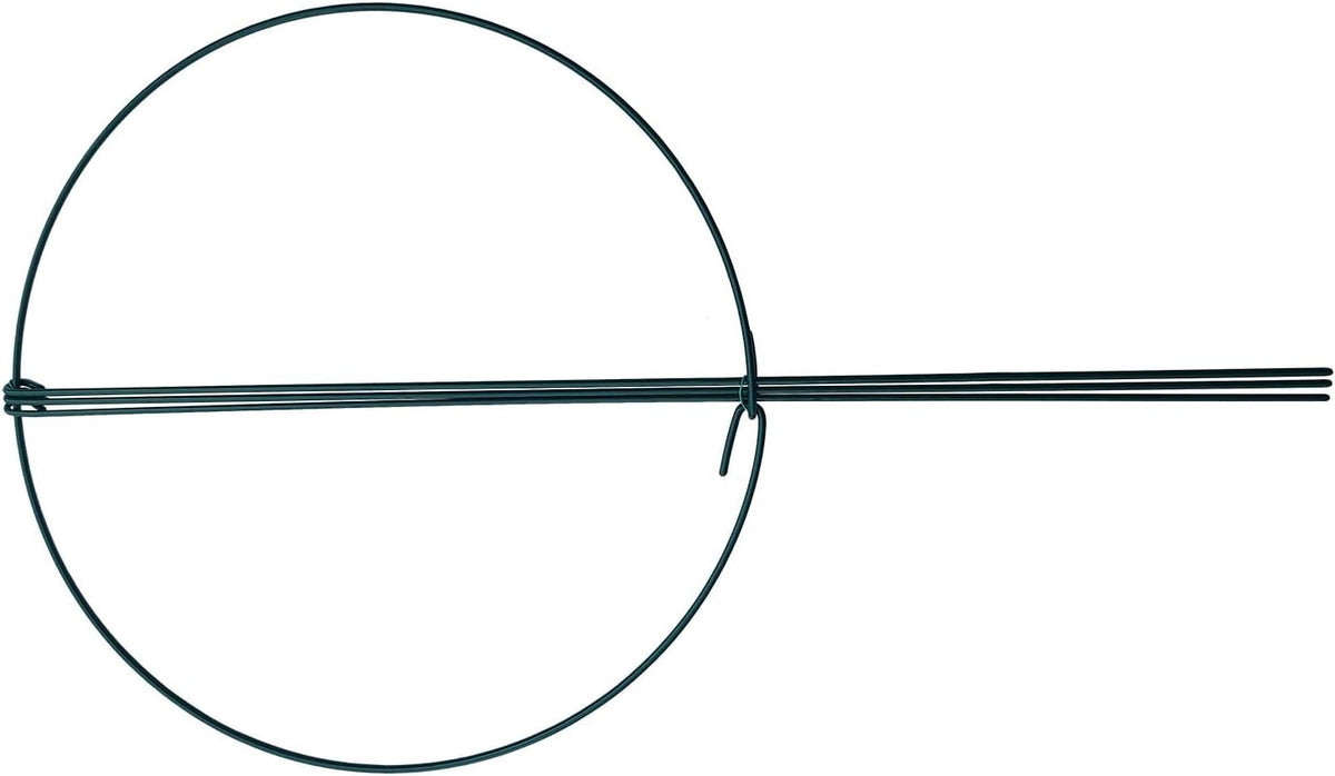 10 Pack 10" Wide x 16" High Peony Cage Rings Garden Plant Support Brace Round Metal Plant Stakes Rings, Strong Large Garden Supports for Flowers, Peonies, Rose, Lily